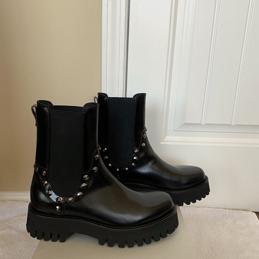 Casadei Stud-embellished platform boots